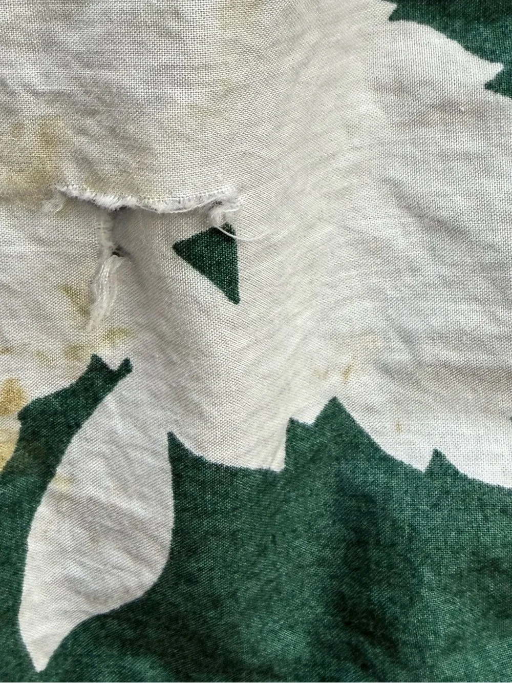 Cynthia Rowley Cotton Dress Sz 12 Green and White Floral - Picture 4 of 5